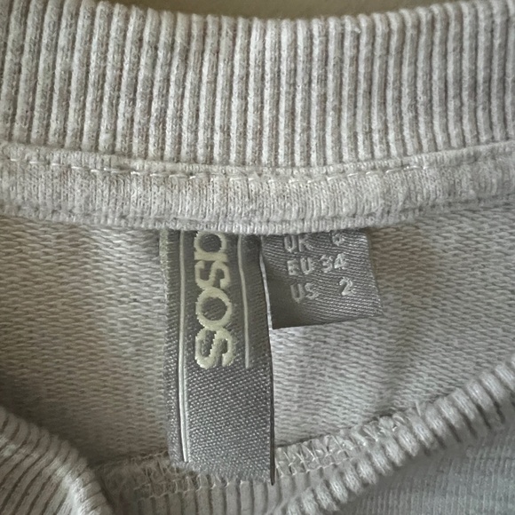Asos Crew Neck Tie Detail Sweatshirt - Picture 3 of 3